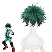 お買い得  アニメウィッグ-緑谷出久かつらマスク 僕のヒーローアカデミア デクコスプレウィッグ 緑谷出久コスプレ ハロウィンかつら