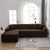 billiga Sofföverdrag-stretch sofföverdrag överdrag vinröd elastisk sektionssoffa fåtölj loveseat 4- eller 4- eller 3-sits L-form grå blå vanlig solid mjuk slitstark tvättbar