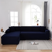 billiga Sofföverdrag-stretch sofföverdrag överdrag vinröd elastisk sektionssoffa fåtölj loveseat 4- eller 4- eller 3-sits L-form grå blå vanlig solid mjuk slitstark tvättbar