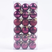 36pcs Christmas Baubles Ball Ornaments Xmas Decoration, 4cm Small Hanging Balls for Christmas Tree, Holiday, Party and Gift cheap Ornaments-36pcs Christmas Baubles Ball Ornaments Xmas Decoration, 4cm Small Hanging Balls for Christmas Tree, Holiday, Party and Gift
