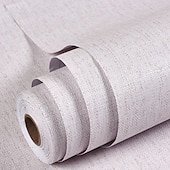cheap Wallpaper-Wallpaper Self-adhesive Solid Color Wall Fabrics  Non Woven for Home Decoration Waterproof Material Home Decor 53x300cm