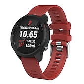 tanie Opaski do zegarków Garmin-Pasek do zegarka na Garmin Forerunner 55 245 645 Music Venu 2 Plus / Sq / Sq Muzyka Vivomove 3 HR Luxe Style Sport Podejście S42 / S40 / S12 Venu Silikon Zastąpienie Pasek 20mm Regulowany Oddychający