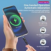 お買い得  スマホケーブル-マルチ充電ケーブル 60W 3.3フィート 6.6フィート USBCからLightning/マイクロ/USBC 3 A 急速充電 ナイロン編組 耐久 磁石バックル 用途 サムスン Xiaomi Huawei 携帯電話アクセサリー