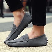 abordables Semi-formel-Mocassins en similicuir pour hommes, chaussures de conduite décontractées à enfiler avec semelle antidérapante - parfaites pour un usage quotidien