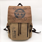 cheap Shoes &amp; Accessories-Bag Cosplay Bag Inspired by One Piece Monkey D. Luffy Cosplay Anime Cosplay Accessories Bag Canvas Men&#039;s Women&#039;s Back To School Halloween Costumes World Book Day Costumes