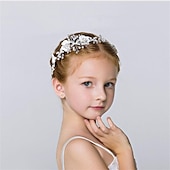 cheap Headbands &amp; Crowns-Kid&#039;s Girls&#039; Hair Accessories Queen Wedding Wedding Party Transparent Flower Fashion