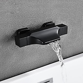 olcso Csaptelepek fürdőkádhoz-kád csaptelep - modern galvanizált falra szerelhető kerámia szelepes kád zuhanycsapok