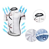 abordables Maillots pour hommes-Homme Maillot Velo Cyclisme Manche Courte Cyclisme Maillot Top avec 3 poches arrière VTT Vélo tout terrain Vélo Route Respirable Séchage rapide Résistant aux ultraviolets Zip frontal Blanche Jaune