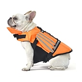 baratos coletes salva-vidas-Cachorros Colete salva-vidas de cachorro Esporte &amp; Lazer Segurança Praia Piscina Roupas para cães for Husky Golden Retriever Médio Grande