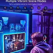 cheap WiFi&amp;Music Control-20m 65ft LED Smart Strip Lights TV Backlight RGB Bluetooth Music Sync 5M 10M 15M 2835 SMD Color Changing with 40 Keys Controller for Bedroom Kitchen Home Decoration