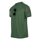 preiswerte Klassisches Poloshirt für Herren-Herren Jagd-T-Shirt Taktisches Militärhemd Außen Extraleicht(UL) Belüftung Schnelles Trocknung Atmungsaktiv Frühling Sommer Einfarbig Shirt Polyester Kurzarm Campen und Wandern Jagd Angeln Schwarz