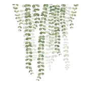billige Dekorative veggklistremerker-flyttbare veggklistremerker for grønne planter gjør-det-selv grønne blader veggdekor hengende tre vinranker veggdekor for stue barn jenter baby soverom kontor barnehage hjem veggdekorasjon 30x90cm