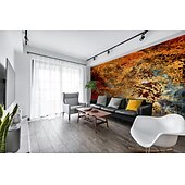 baratos Papel de Parede-mural papel de parede adesivo de parede cobrindo impressão descascar e colar autoadesivo nostálgico ferrugem ilustração art déco parede pvc / vinil decoração para casa