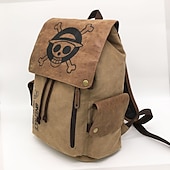 cheap Shoes &amp; Accessories-Bag Cosplay Bag Inspired by One Piece Monkey D. Luffy Cosplay Anime Cosplay Accessories Bag Canvas Men&#039;s Women&#039;s Back To School Halloween Costumes World Book Day Costumes