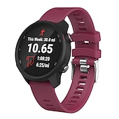 tanie Opaski do zegarków Garmin-Pasek do zegarka na Garmin Forerunner 55 245 645 Music Venu 2 Plus / Sq / Sq Muzyka Vivomove 3 HR Luxe Style Sport Podejście S42 / S40 / S12 Venu Silikon Zastąpienie Pasek 20mm Regulowany Oddychający