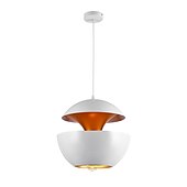 economico Luci a sospensione-lampada a sospensione a led lampada da soffitto 25cm 35cm rotonda design semplice oro nero oro bianco e27 / e26 i lampada a led ristorante lampada da soffitto studio bar camera da letto lampada ac220v