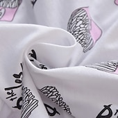 cheap Sets-Girls&#039; 3D Cartoon Bow T-shirt &amp; Shorts Short Sleeve Chic &amp; Modern Basic Casual Kid&#039;s
