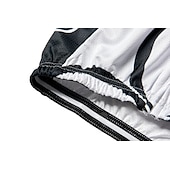 abordables Maillots pour hommes-Homme Maillot Velo Cyclisme Manche Courte Cyclisme Maillot Top avec 3 poches arrière VTT Vélo tout terrain Vélo Route Respirable Séchage rapide Résistant aux ultraviolets Zip frontal Blanche Jaune