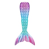abordables Maillot de bain sirène-Enfants Fille One Piece Maillots de bain sirène Maillot de Bain Plage Le Jour des enfants Géométrique Maillots de bain 4-12 ans Eté Bleu Fuchsia