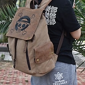 cheap Shoes &amp; Accessories-Bag Cosplay Bag Inspired by One Piece Monkey D. Luffy Cosplay Anime Cosplay Accessories Bag Canvas Men&#039;s Women&#039;s Back To School Halloween Costumes World Book Day Costumes