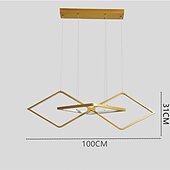 ieftine Candelabre-led pandantiv 100 cm candelabru design unic aluminiu stil artistic stil modern finisaje pictate elegant led moderne 220-240v