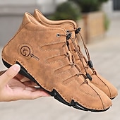 Χαμηλού Κόστους Ανδρικά Sneakers-Ανδρικά Μπότες Ανδρικά παπούτσια casual Μεγάλα Μεγέθη Χειροποίητα Παπούτσια Παπούτσια άνεσης Δουλειά Κλασσικό Καθημερινό ΕΞΩΤΕΡΙΚΟΥ ΧΩΡΟΥ Καθημερινά Δέρμα Χοιρόδερμα