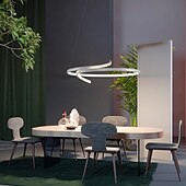 economico Lampadari-lampada a sospensione a led semplice creativo personalizzato geometria lampadario ristorante lampada nordico postmoderno bar caffetteria lampada studio lampada da ufficio