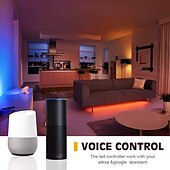 cheap WiFi&amp;Music Control-Addressable Dream color RGBIC WiFi Bluetooth LED Light Strip 5~10m 16.4~32.8ft Waterproof 5050SMD Work with Alexa Google Assistant