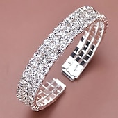 billige Armbånd-Dame Armbånd Multi Layer Dyrebar Personalisert Stilfull Kunstnerisk Luksus Elegant Legering Armbånd Smykker Sølv Til Gave Ferie Engasjement Skoleball Festival