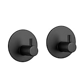 economico Ganci porta accappatoio-ganci da parete 4 pezzi autoadesivi durevoli appendiabiti da parete in acciaio inossidabile 304 impermeabili antiruggine per bagni cucina 3m