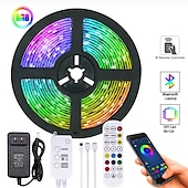 Χαμηλού Κόστους Έλεγχος μέσω WiFi-led strip φώτα bluetooth μουσικής συγχρονισμός 40/30/20/10m αλλαγή χρώματος ταινία led 40 πλήκτρα τηλεχειριστήριο ενσωματωμένο με εφαρμογή μικροφώνου ελεγχόμενα φώτα led 5050 rgb εφαρμογή