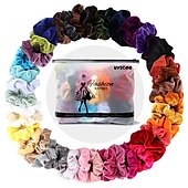 levne Doplňky pro úpravu vlasů-40 ks vlasových scrunchies sametové elastické gumičky do vlasů scrunchy vlasové pásky lana scrunchie pro ženy nebo dívky vlasové doplňky 40 různých barev