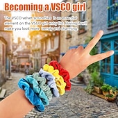 levne Doplňky pro úpravu vlasů-40 ks vlasových scrunchies sametové elastické gumičky do vlasů scrunchy vlasové pásky lana scrunchie pro ženy nebo dívky vlasové doplňky 40 různých barev