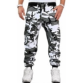 preiswerte Sweatpants-Herren Jogginghose Trainingshose Jogginghose Jogger Hose Hosen Hosen Hose Kordelzug Elastischer Bund Tarnfarben Atmungsaktiv Weich Sport &amp; Natur Täglich Baumwolle Casual / sportlich Gelbe Tarnung