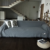 preiswerte Sofadecke-Sofabezug Sofadecke einfarbig Couchbezug Couchschutz Sofaüberwurf waschbar für Sessel/Wohnzimmer/3 Sitzer/4 Sitzer/L-Form Sofaklassische geprägte Polyester / Baumwollmischung Überzüge