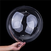 abordables favor de fiesta-Globos de burbujas de helio transparentes luminosos, decoraciones para fiesta de cumpleaños y bodas, globos iluminados con cadena LED