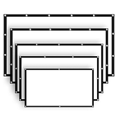 preiswerte Zubehör für Projektoren-Projektionswand 16: 9 HD Faltwand tragbare Heim-Outdoor-Ktv-Büro 3D-Projektionswand für Heimkino (150 &quot;/ 120&quot; / 84 &quot;/ 72&quot; / 60 &quot;)