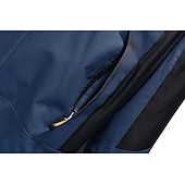 baratos Casacos Leves, Polares &amp; Caminhada-Homens Casaco com capuz Jaqueta Caminhada Softshell Quebra-Vento de Trilha Verão Ao ar livre Retalhos Prova-de-Água A Prova de Vento Secagem Rápida Leve Jaqueta Blusas Zíper Visível de Comprimento