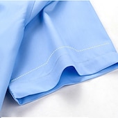 economico Camicie Button Down da uomo-Per uomo Camicie Camicia abbottonata Resistente alle rughe Camicia con colletto Stampe astratte Matrimonio Ufficio Nero Bianco Rosa Blu marino Manica corta Squadrata Per tutte le stagioni
