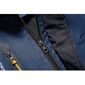 baratos Casacos Leves, Polares &amp; Caminhada-Homens Casaco com capuz Jaqueta Caminhada Softshell Quebra-Vento de Trilha Verão Ao ar livre Retalhos Prova-de-Água A Prova de Vento Secagem Rápida Leve Jaqueta Blusas Zíper Visível de Comprimento
