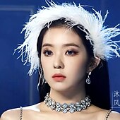 お買い得  ヘアスタイリングアクセサリー-女性のかわいい白い羽のヘッドバンドスター花嫁のヘアアクセサリーinsアンティーク頭飾り