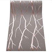 Χαμηλού Κόστους Ταπετσαρία-δροσερές ταπετσαρίες ανάγλυφη ταπετσαρία τοίχου τοιχογραφία μοντέρνα 3d ταπετσαρία χοντρή μη υφασμένη απομίμηση ελαφιού βαθύ ανάγλυφο μοτίβο καμπύλης κάλυμμα τοίχου αυτοκόλλητο ταινία μοντέρνα δέντρο