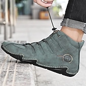 Χαμηλού Κόστους Ανδρικά Sneakers-Ανδρικά Μπότες Ανδρικά παπούτσια casual Μεγάλα Μεγέθη Χειροποίητα Παπούτσια Παπούτσια άνεσης Δουλειά Κλασσικό Καθημερινό ΕΞΩΤΕΡΙΚΟΥ ΧΩΡΟΥ Καθημερινά Δέρμα Χοιρόδερμα