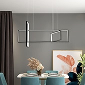 abordables Lámparas de araña-luz colgante led 80 cm formas geométricas candelabro de un solo diseño aluminio estilo formal estilo moderno elegantes acabados pintados led moderno 220-240v