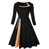 cheap Dresses-Princess Cocktail Dress Vintage Dress Knee Length Dress Flare Dress Cosplay A-Line Women&#039;s Business / Ceremony / Wedding Date Bachelorette Party Adults&#039; Spring Fall