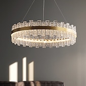 billige Lysekroner-ledet pendellampe 60 cm lantern desgin lysekrone metallmalte utførelser moderne 220-240v