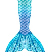 abordables Maillot de bain sirène-Enfants Fille One Piece Maillots de bain sirène Maillot de Bain Plage Le Jour des enfants Géométrique Maillots de bain 4-12 ans Eté Bleu Fuchsia