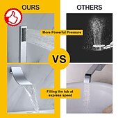 billiga Duschkranar-Duschkran / Duschsystem Uppsättning - Handdusch inkluderad Vattenfall Nutida Krom Monteras inomhus Keramisk Ventil Bath Shower Mixer Taps