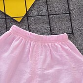 cheap Sets-Girls&#039; 3D Cartoon Bow T-shirt &amp; Shorts Short Sleeve Chic &amp; Modern Basic Casual Kid&#039;s