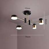 preiswerte Kronleuchter-led deckenleuchte 76/76/101,6 cm geometrische formen kronleuchter metall sputnik geometrisch galvanisierte lackierte oberflächen led nordischen stil 220-240v